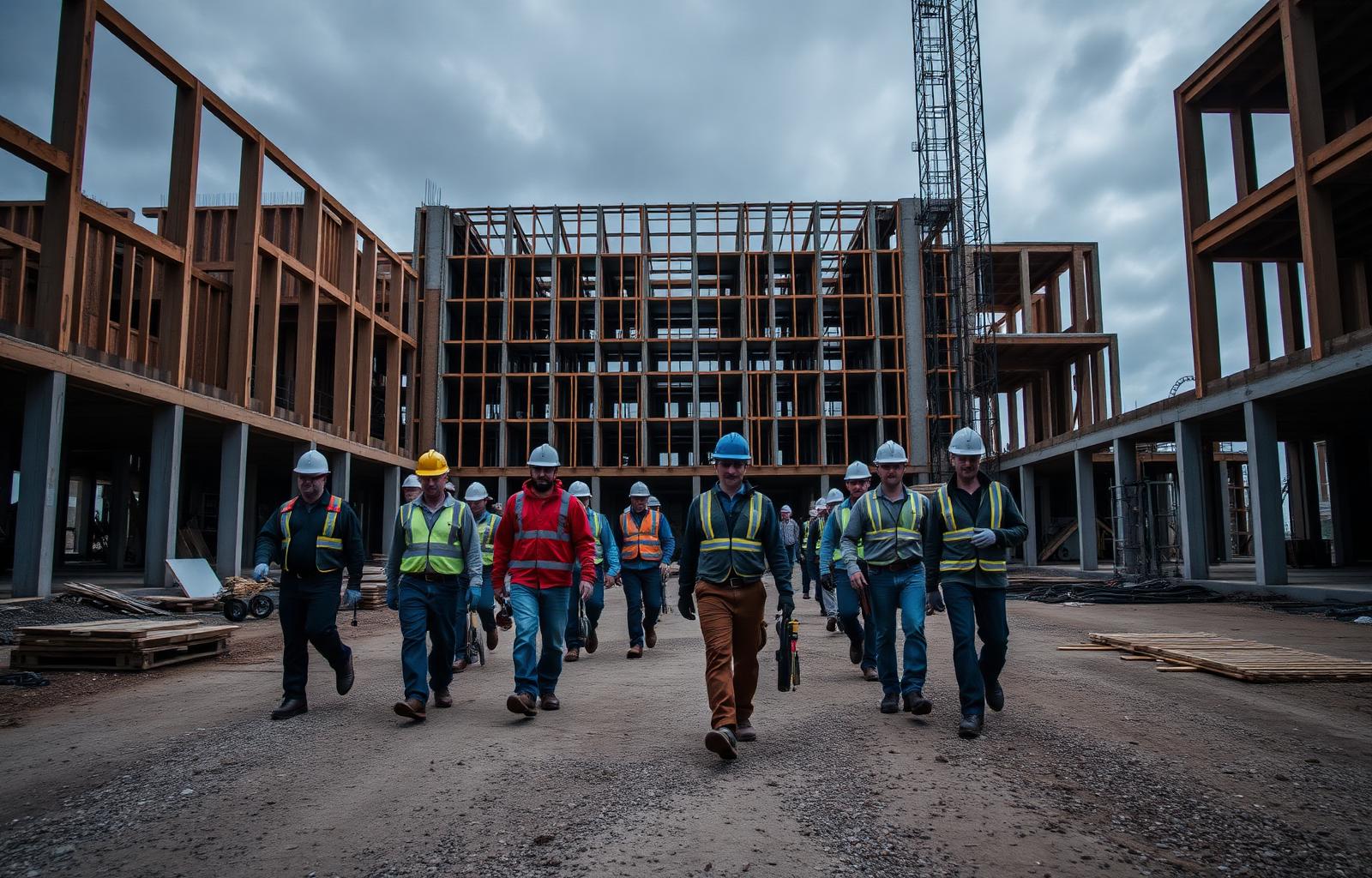 EMG construction crew on site